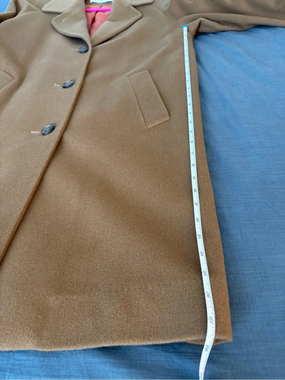 Vintage 90’s Jones New York Camel Brown 100% Wool Coat, L 🤎